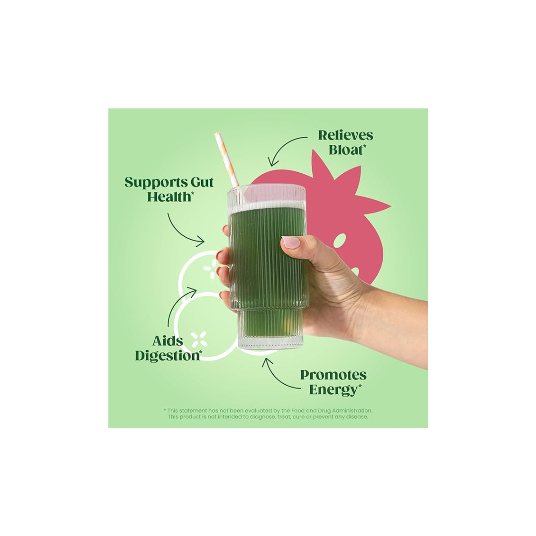 BLOOM NUTRITION | Greens and Superfoods en Polvo, Alimentos Verdes, Enzimas Digestivas, Probióticos, Espirulina y Clorela para la Hinchazón y Salud Intestinal