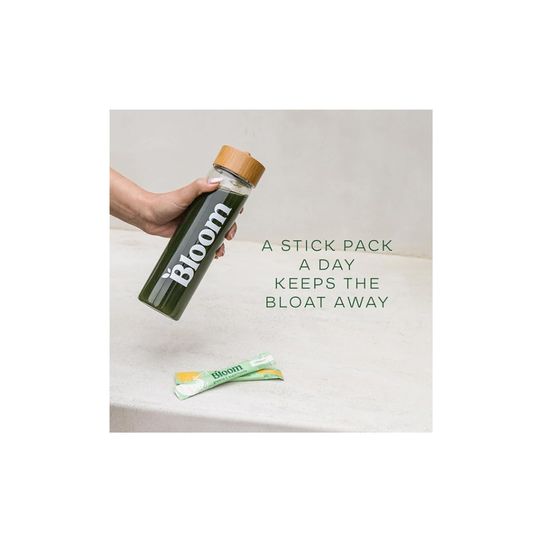 BLOOM NUTRITION | Greens and Superfoods en Polvo, Alimentos Verdes, Enzimas Digestivas, Probióticos, Espirulina y Clorela para la Hinchazón y Salud Intestinal
