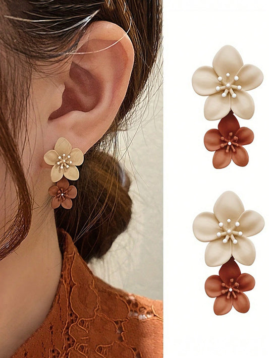 Pendientes en Forma de Flor, Bonitos y Divertidos, un Regalo Ideal para el Día de San Valentín o Cualquier Ocasión Especial