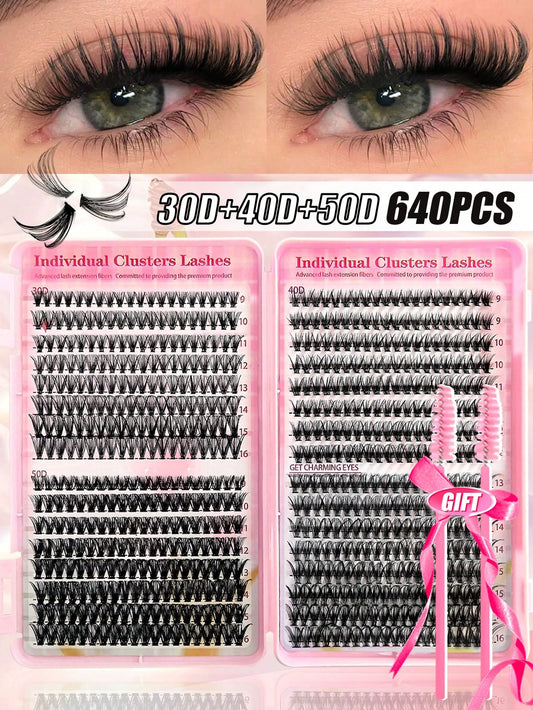 640 pestañas individuales perfectas para ti