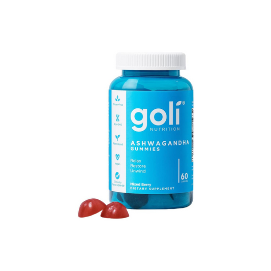 Goli® Ashwagandha y Vitamina D | Relájate. Restaura. Descansa. | 60 Unidades