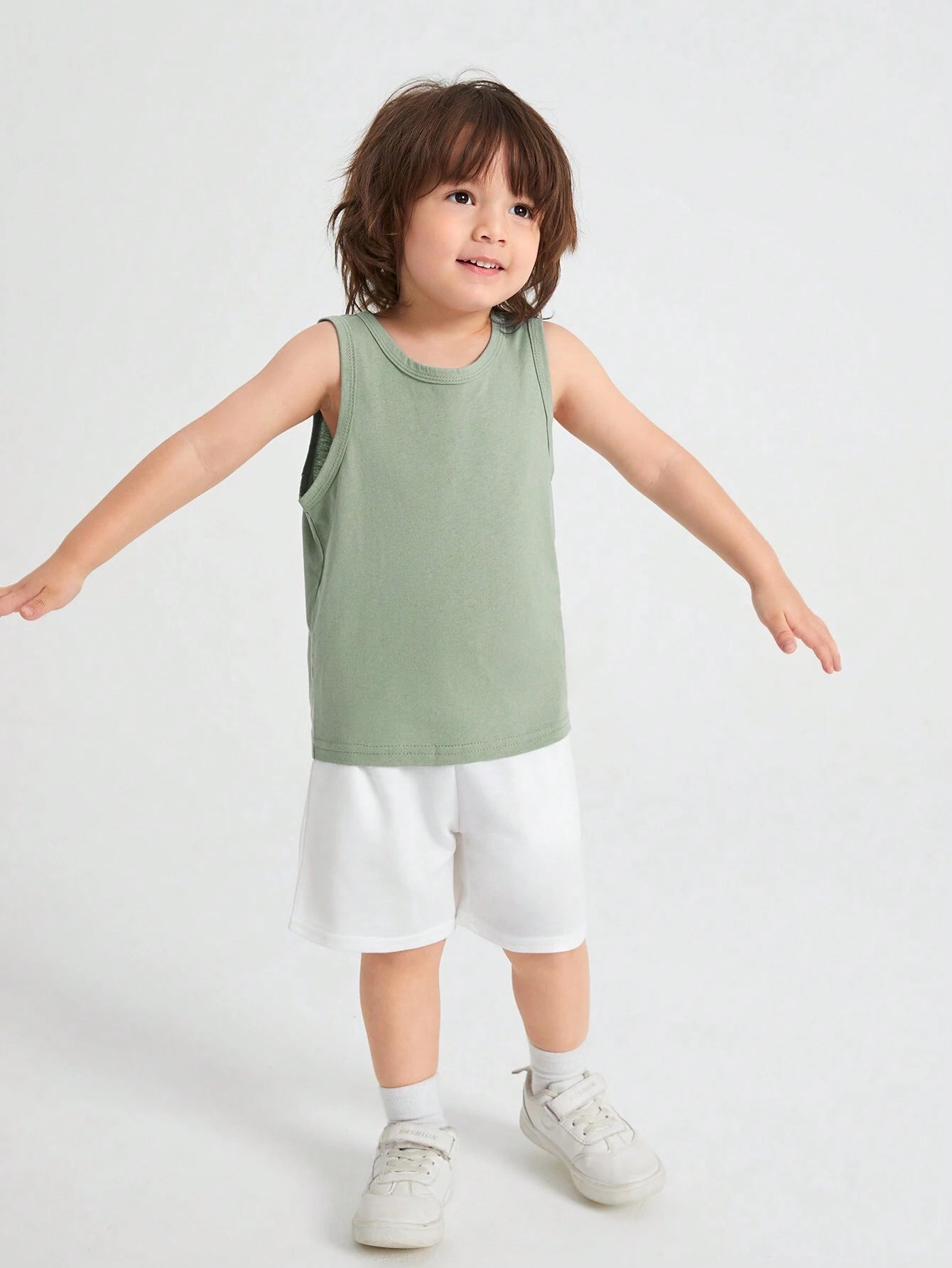 Young Boy's 4-Pack of Solid Casual Tank Tops