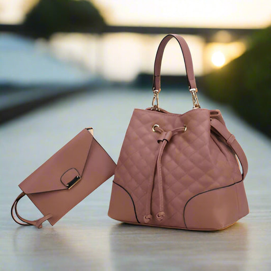 MKF Collection By Mia K. | Bolso Bucket Wendy con Mini Cartera | 2 piezas